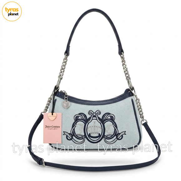 Juicy Couture Handbags - NWT Juicy Couture Pastel Turquoise Juicy Lovers Club Shoulder‎ Bag